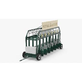 3D model Horse Racing Starting Gates The Royal Ascot 6 Slots